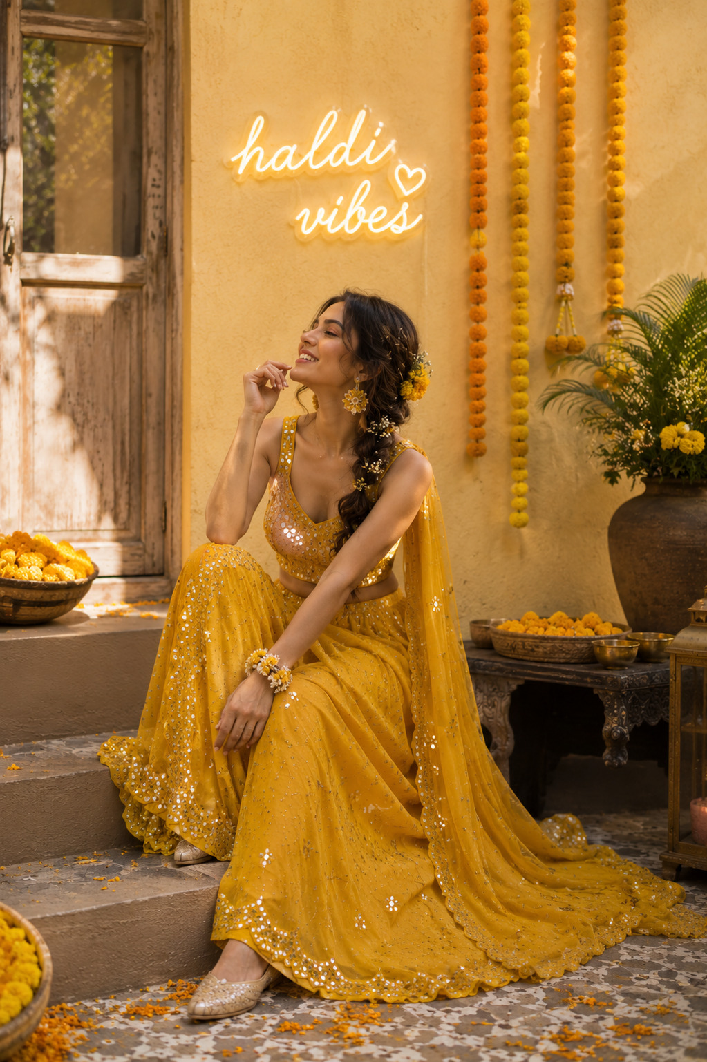 Haldi outfit curated by Flayr